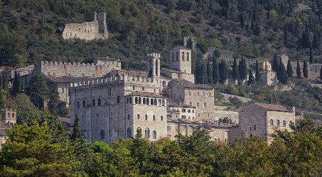 panorama della città di Gubbio