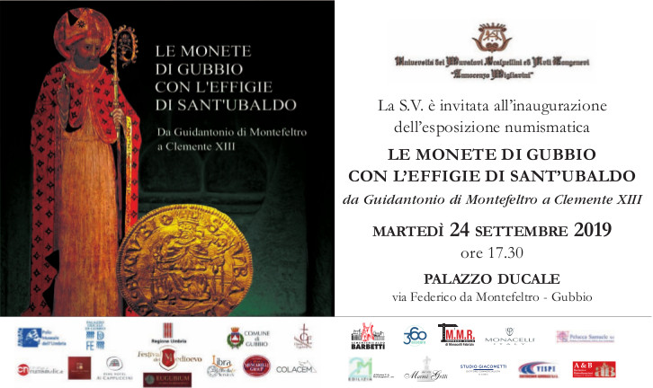 LE MONETE DI GUBBIO CON L’EFFIGIE DI SANT’UBALDO da Guidantonio di Montefeltro a Clemente XIII